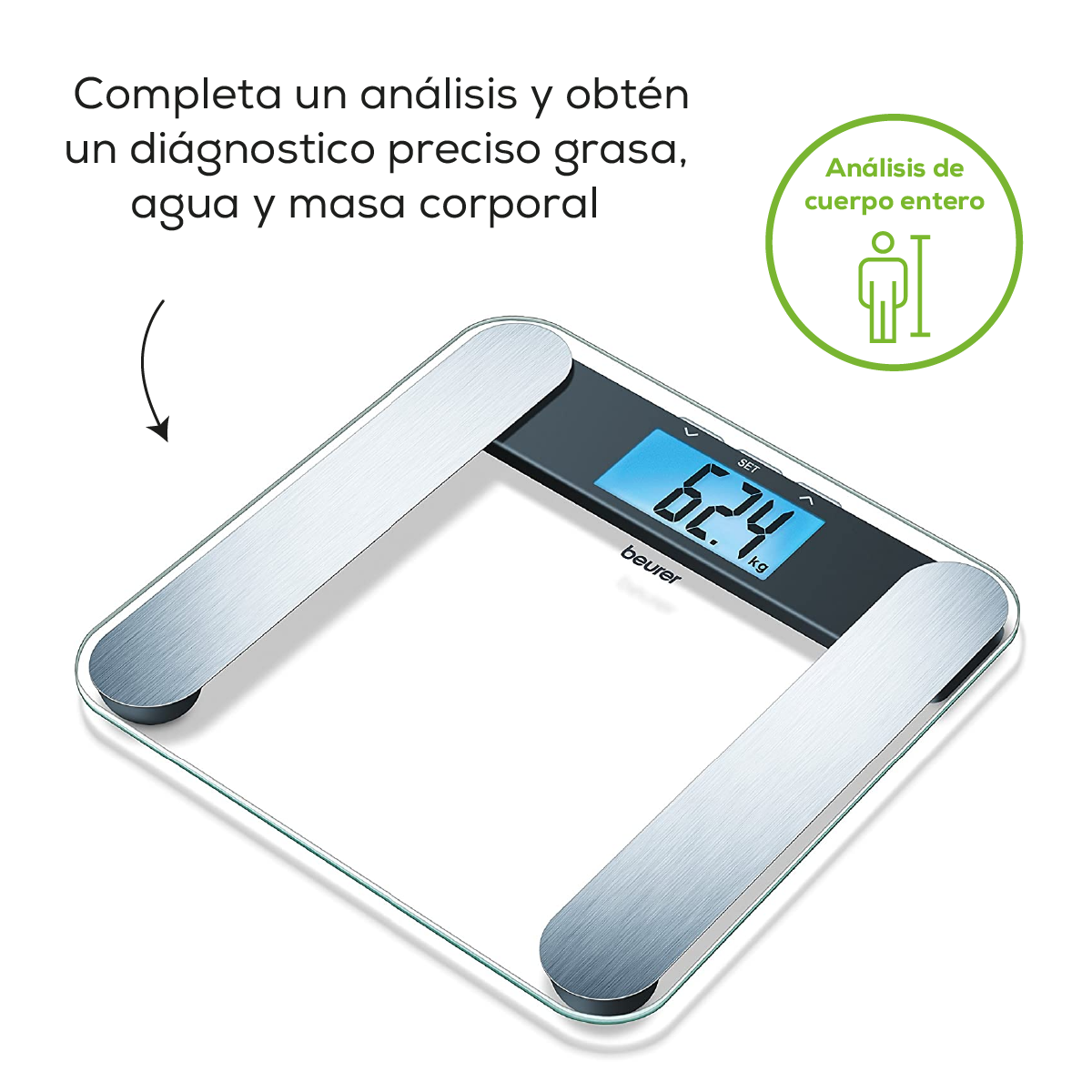 Mejor precio  Beurer BG17 bascula baño diagnostica cristal Básculas